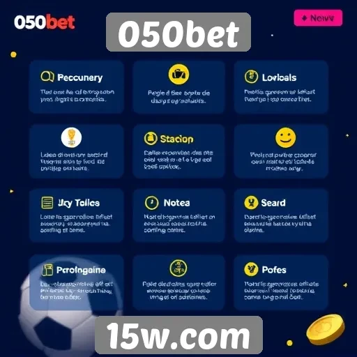 Principais recursos do site 050bet